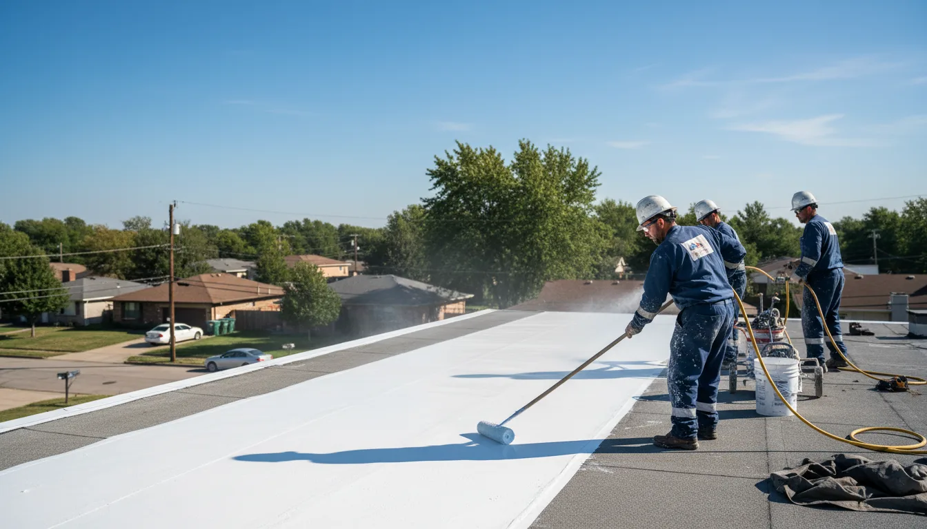 Commercial roof coating in Broussard, LA near me